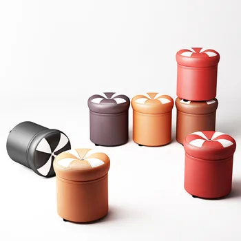 Leather Round Stool Low Stool Clothing Shop Coffee Table Sofa Stool Living Room Dressing Table Change Shoe Bench Custom Stool Gi
Leather Round Stool Low Stool Clothing Shop Coffee Table Sofa Stool Living Room Dressing Table Change Shoe Bench Custom Stool Gi