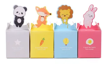 300Pcs/lot Cartoon Animal Paper Bag Candy Box Rabbit/Lion/Panda/Fox Kids Birthday Party Favor DIY Gift Box Supplies Gift Bag
300Pcs/lot Cartoon Animal Paper Bag Candy Box Rabbit/Lion/Panda/Fox Kids Birthday Party Favor DIY Gift Box Supplies Gift Bag