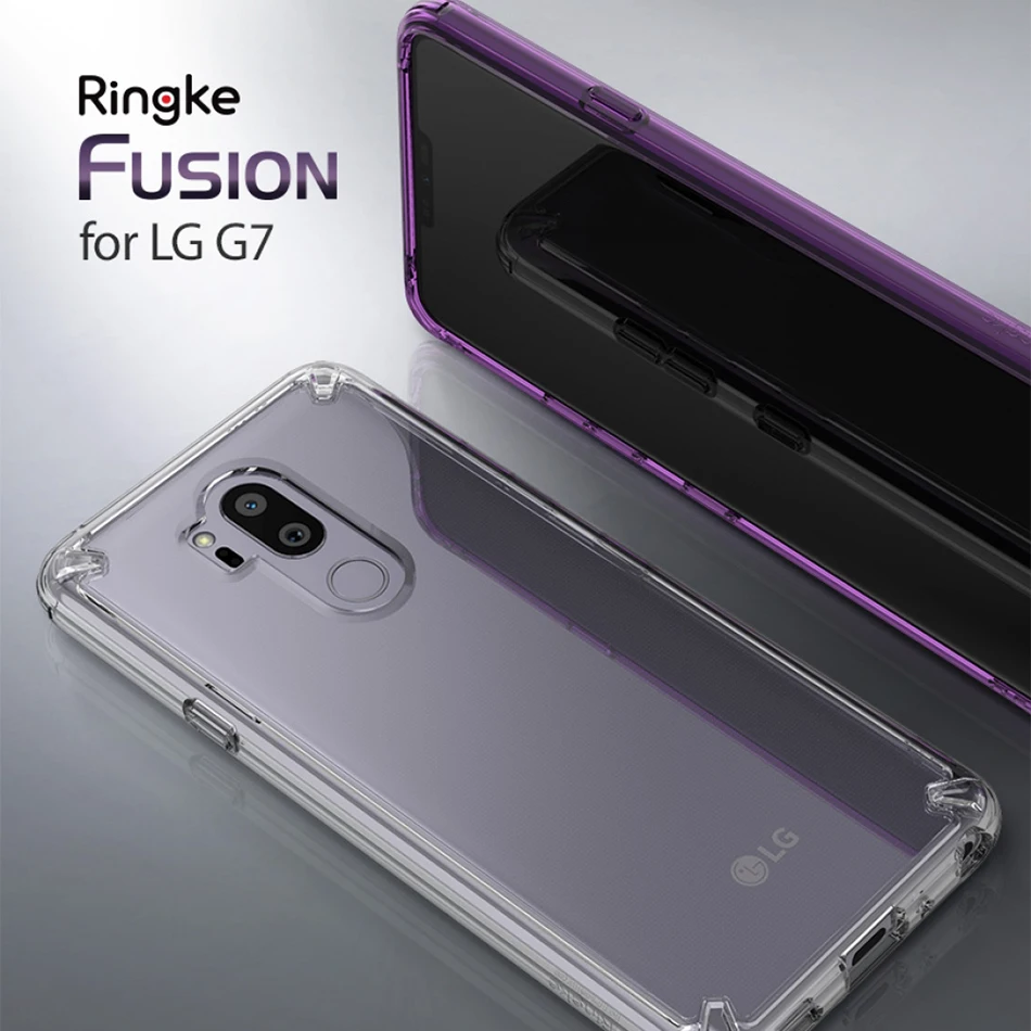 Original Ringke Fusion Crystal Clear PC Back Flexible TPU Edge Military Grade Drop Protective Case For LG G7 ThinQ
Original Ringke Fusion Crystal Clear PC Back Flexible TPU Edge Military Grade Drop Protective Case For LG G7 ThinQ