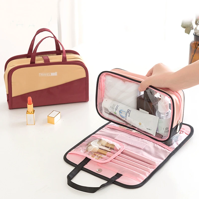 Two in one Travel Makeup organizer Wash Bag set Portable Cosmetic Makeup pouch Brush Storage Bag Waterproof Wash Bag
Two in one Travel Makeup organizer Wash Bag set Portable Cosmetic Makeup pouch Brush Storage Bag Waterproof Wash Bag