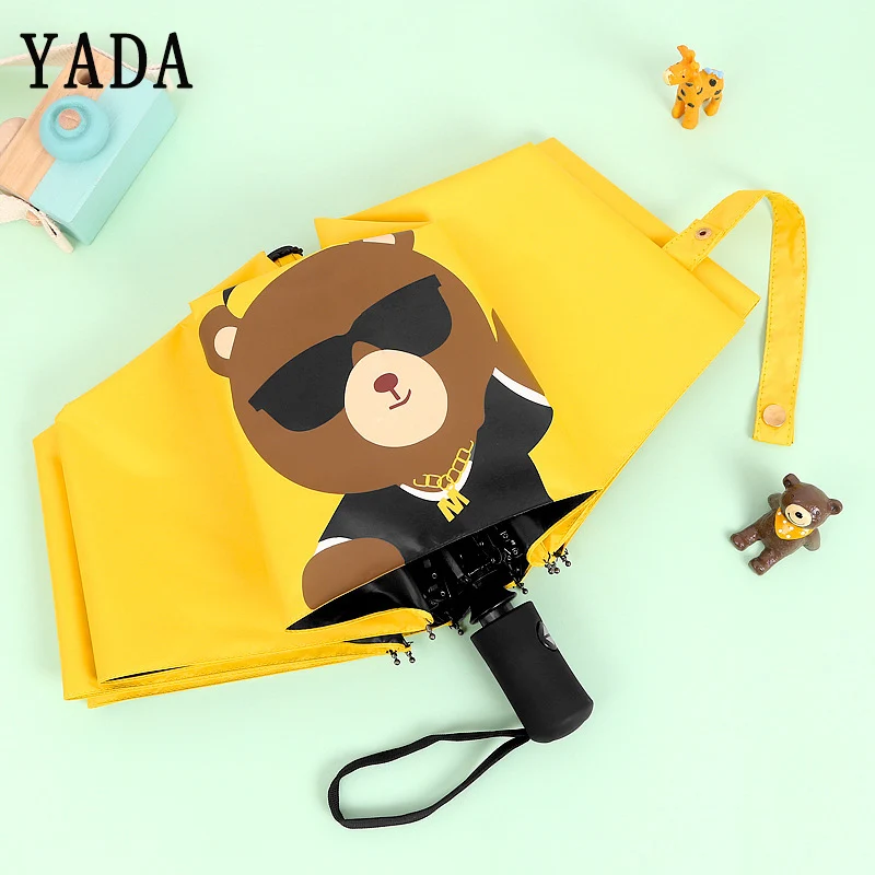 YADA Cartoon Spectacle Bear Folding Automatic Umbrella For Women Anti-UV Rainproof Protection Parasol Rain Sun Umbrella YD100
YADA Cartoon Spectacle Bear Folding Automatic Umbrella For Women Anti-UV Rainproof Protection Parasol Rain Sun Umbrella YD100
