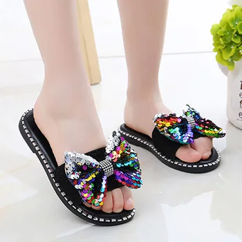 Parent-child Bow Spangle Glitter Open Toe Non-slip Slipper Summer Princess Sandals BM88
Parent-child Bow Spangle Glitter Open Toe Non-slip Slipper Summer Princess Sandals BM88