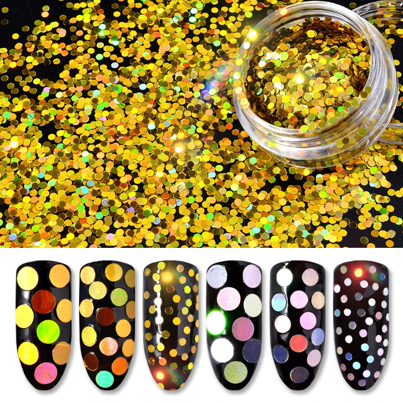 6Pcs/Set Gold Silver Round Sequins Laser Color Nail Glitter Thin Paillette Shinning Manicure Tip Stickers Decorations DIY Tools
6Pcs/Set Gold Silver Round Sequins Laser Color Nail Glitter Thin Paillette Shinning Manicure Tip Stickers Decorations DIY Tools