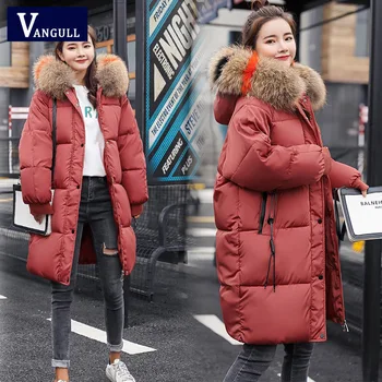 Vangull Loose Warm Winter Jackets Coats Women Hooded Fur Coat Down Parkas Long Cotton Padded Jacket Casual Female Outwear 2019 
Vangull Loose Warm Winter Jackets Coats Women Hooded Fur Coat Down Parkas Long Cotton Padded Jacket Casual Female Outwear 2019