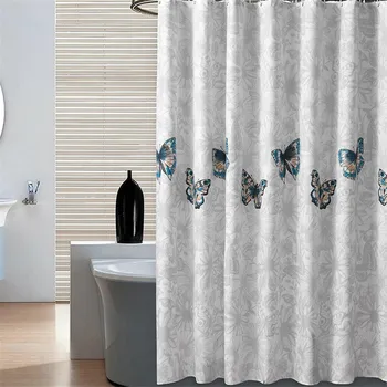 Butterfly Print Shower Curtain Waterproof Polyester Thickened Toilet Partition Curtain Bathroom Curtain with Hooks Home Decor
Butterfly Print Shower Curtain Waterproof Polyester Thickened Toilet Partition Curtain Bathroom Curtain with Hooks Home Decor