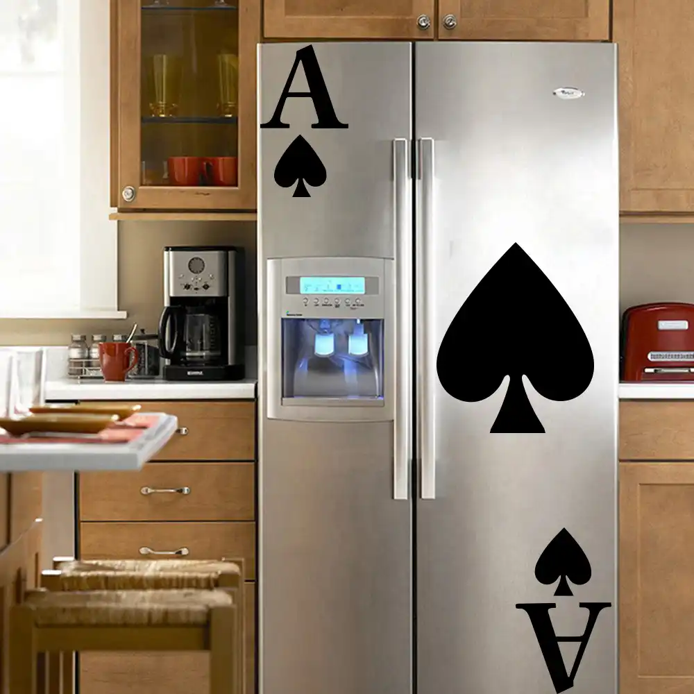 Wall Vinyl Poker A Wall Stickers Personalized Creative For Fridge