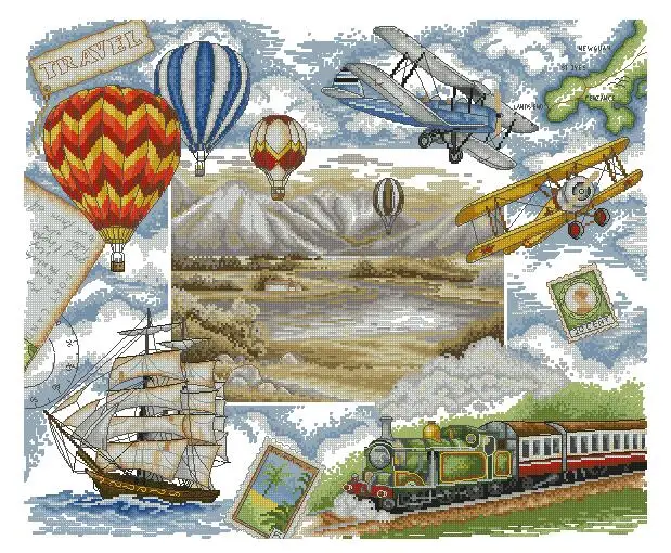 Gold Collection Counted Cross Stitch Kit Around the World Travel Trip Balloon Plane Ship Vessel Train
Gold Collection Counted Cross Stitch Kit Around the World Travel Trip Balloon Plane Ship Vessel Train