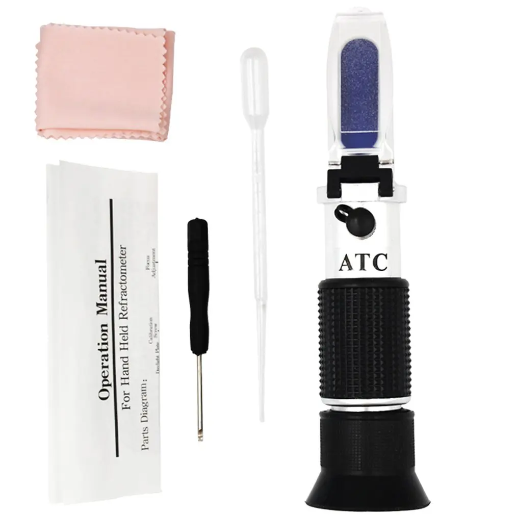 Portable Fractometer Antifreeze Freezing Point Instrument Car Propylene Glycol Tester Battery Fluids SG Meter
Portable Fractometer Antifreeze Freezing Point Instrument Car Propylene Glycol Tester Battery Fluids SG Meter