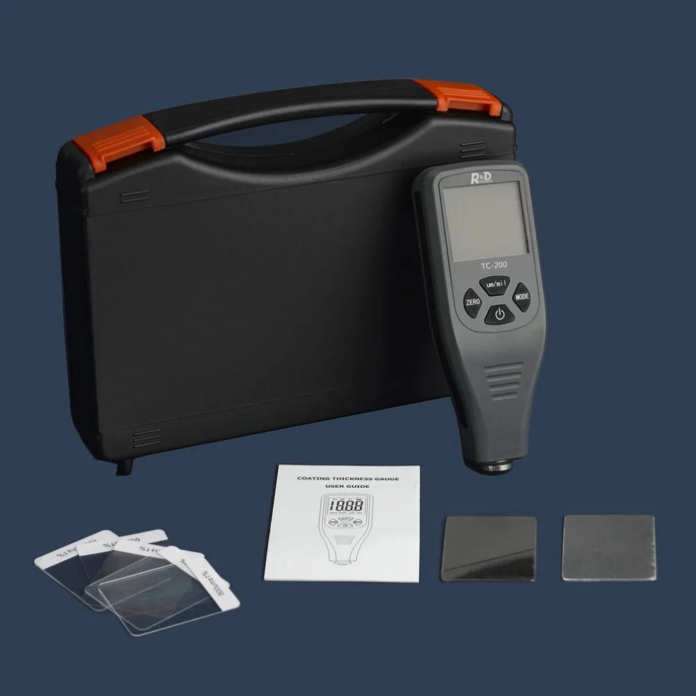 TC200 Digital Thickness Gauge Coating Meter Portable Thickness Meter Thickness Tester Measuring Range 0~1300um Backlight
TC200 Digital Thickness Gauge Coating Meter Portable Thickness Meter Thickness Tester Measuring Range 0~1300um Backlight