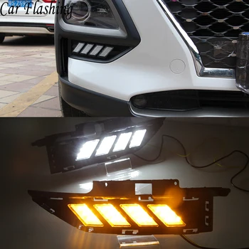 Car Flashing 2Pcs DRL For Hyundai ENCINO 2018 2019 Driving Daytime Running Light fog lamp LED Daylight with Yellow turn signal
Car Flashing 2Pcs DRL For Hyundai ENCINO 2018 2019 Driving Daytime Running Light fog lamp LED Daylight with Yellow turn signal