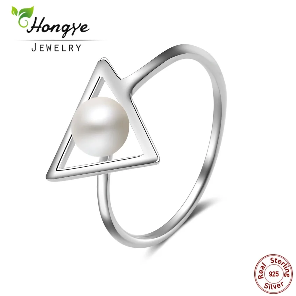 Hongye Natural Freshwater Pearl Rings 925 Sterling silver jewelry Fashion Triangle 6mm Real Pearl Ring for Women Wedding Gift
Hongye Natural Freshwater Pearl Rings 925 Sterling silver jewelry Fashion Triangle 6mm Real Pearl Ring for Women Wedding Gift