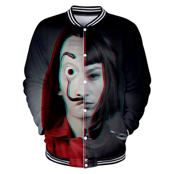 TV series Money Heist La casa de papel 2019 NEW 3D Baseball uniform Men/Women Casual Harajuku Baseball Jackets clothes
TV series Money Heist La casa de papel 2019 NEW 3D Baseball uniform Men/Women Casual Harajuku Baseball Jackets clothes