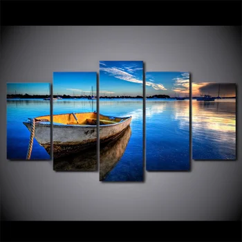 5 Piece Framed Printed Lake Boat Landscape Painting On Canvas Decor Art Print Picture Canvas Poster Printing Decoration Maison
5 Piece Framed Printed Lake Boat Landscape Painting On Canvas Decor Art Print Picture Canvas Poster Printing Decoration Maison