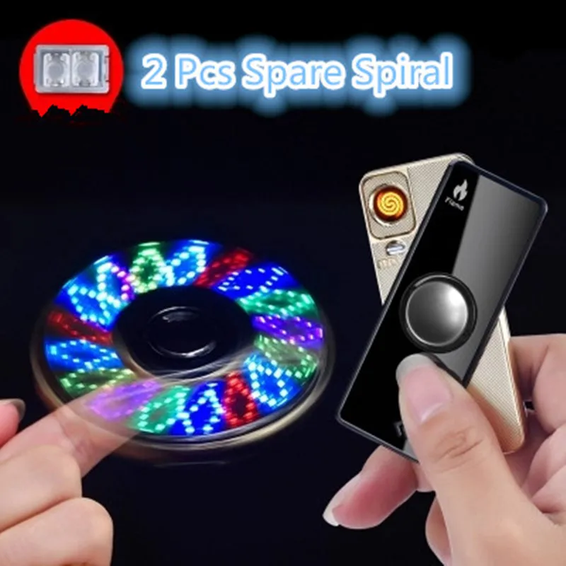 Gyro Toy Fingertip Gyroscope Lighter USB Charging Windproof Turbo Lighters Hand Spinner Lighter Rechargeable Electronic Plasma
Gyro Toy Fingertip Gyroscope Lighter USB Charging Windproof Turbo Lighters Hand Spinner Lighter Rechargeable Electronic Plasma