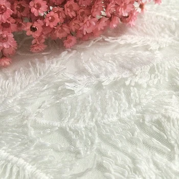 2yards/lot Fashion Sequin Lace Fabric White Feather Leaf Embroidery Lace Sequined Lace Wedding Dress Accessories Laces Trim A2
2yards/lot Fashion Sequin Lace Fabric White Feather Leaf Embroidery Lace Sequined Lace Wedding Dress Accessories Laces Trim A2