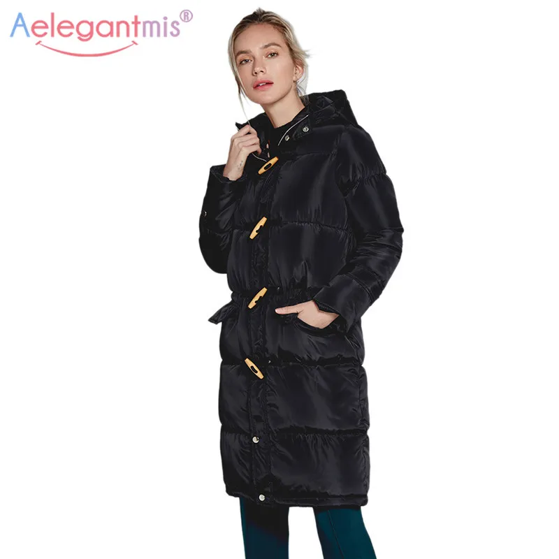Aelegantmis Women Winter Hooded Coat Long Parkas Ladies Casual Padded Warm Thick Cotton Outwear Button Plus Size 2018
Aelegantmis Women Winter Hooded Coat Long Parkas Ladies Casual Padded Warm Thick Cotton Outwear Button Plus Size 2018
