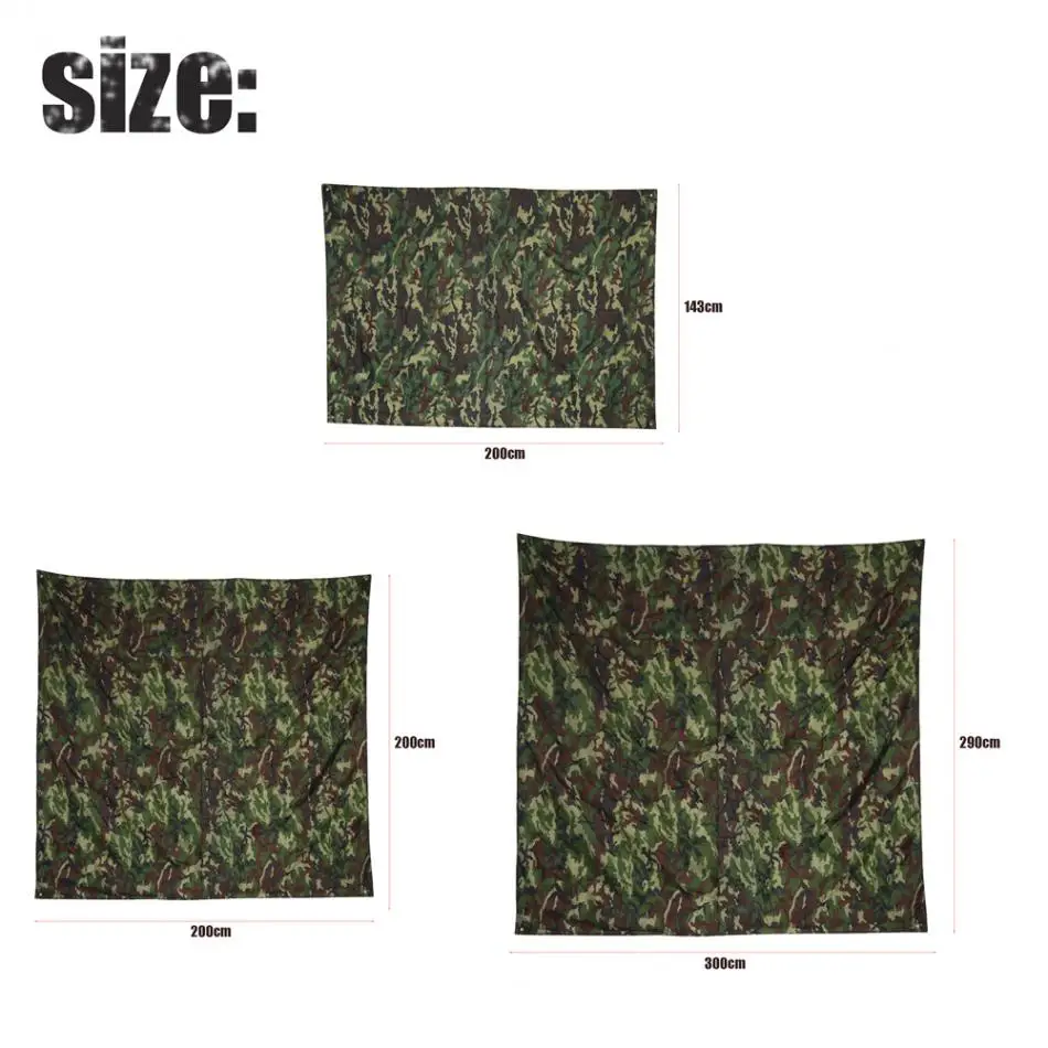 Description Picture 2 of itemOutdoor Camping Tent Sun Shelter Simple Tent Camping Mat Ground Mat Camouflage Tent Outdoor Sun Shade Awning