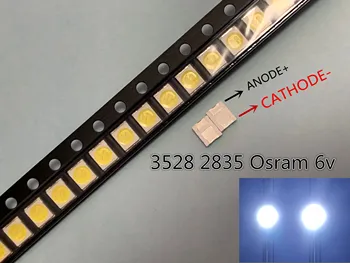 

100pcs OSRAM LED Backlight High Power LED 1.5W 6V 1210 3528 2835 131LM Cool white LCD Backlight for TV TV Application