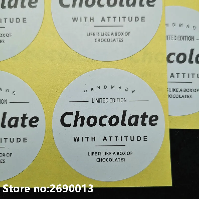 60Pcs Dia.5cm large size chocolate Handmade Cake Packaging Sealing Label Sticker Baking DIY Work Gift Round Stickers
60Pcs Dia.5cm large size chocolate Handmade Cake Packaging Sealing Label Sticker Baking DIY Work Gift Round Stickers