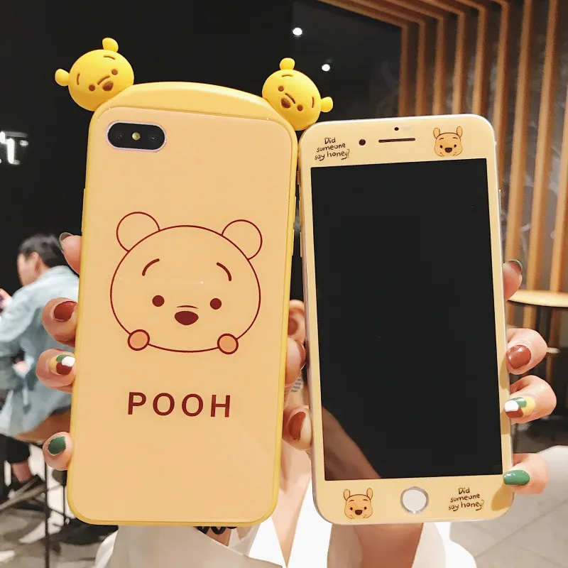 For iPhone XS max XR X 3D cute Pooh case & Tempered Glass Screen film ,piglet winnie Cover for iPhone 8 8plus 7 7p 6S 6SP
For iPhone XS max XR X 3D cute Pooh case & Tempered Glass Screen film ,piglet winnie Cover for iPhone 8 8plus 7 7p 6S 6SP