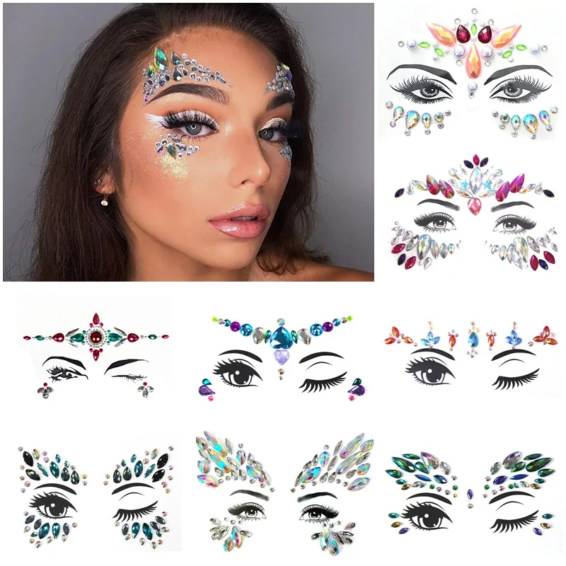 Temporary Rhinestone Glitter Tattoo Stickers Resin Face Jewels Gems Festival Party Makeup Body Jewels Flash Face Crystal Sticker
Temporary Rhinestone Glitter Tattoo Stickers Resin Face Jewels Gems Festival Party Makeup Body Jewels Flash Face Crystal Sticker