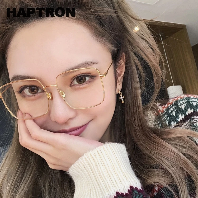 HAPTRON Oversized Square Glasses Frame Women Vintage Optical Clear Glasses Men Retro Eyeglasses Frames oculos okulary gafas
HAPTRON Oversized Square Glasses Frame Women Vintage Optical Clear Glasses Men Retro Eyeglasses Frames oculos okulary gafas