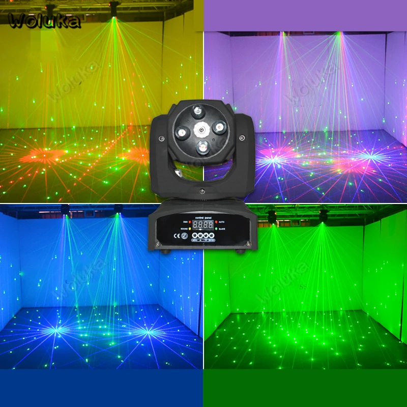 Moving head beam RGB laser light Small stage lighting flash rotating colorful lights bar high brightness large range CD50 W01 | Освещение