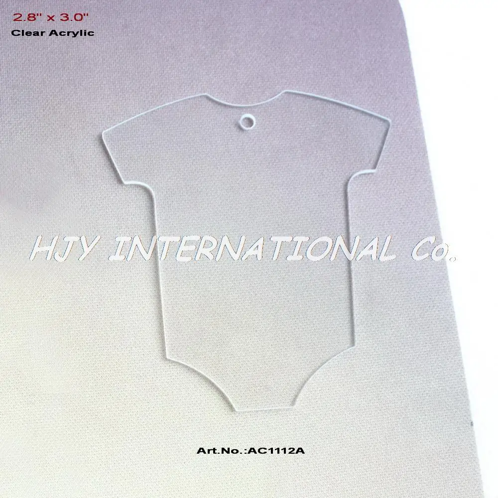 76mm Blank Baby Clothing Clear Acrylic Key Chain Baby Shower Suit Tags Save Date 3" -AC1112A
76mm Blank Baby Clothing Clear Acrylic Key Chain Baby Shower Suit Tags Save Date 3" -AC1112A