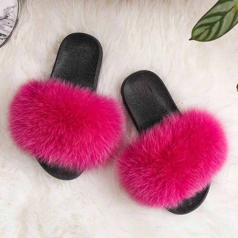 Real Fur Slippers Female Fox Family Spring Plush Slippers Comfortable Natural Outdoor Plush Summer Flat soles Sweet Beauty Shoes
Real Fur Slippers Female Fox Family Spring Plush Slippers Comfortable Natural Outdoor Plush Summer Flat soles Sweet Beauty Shoes