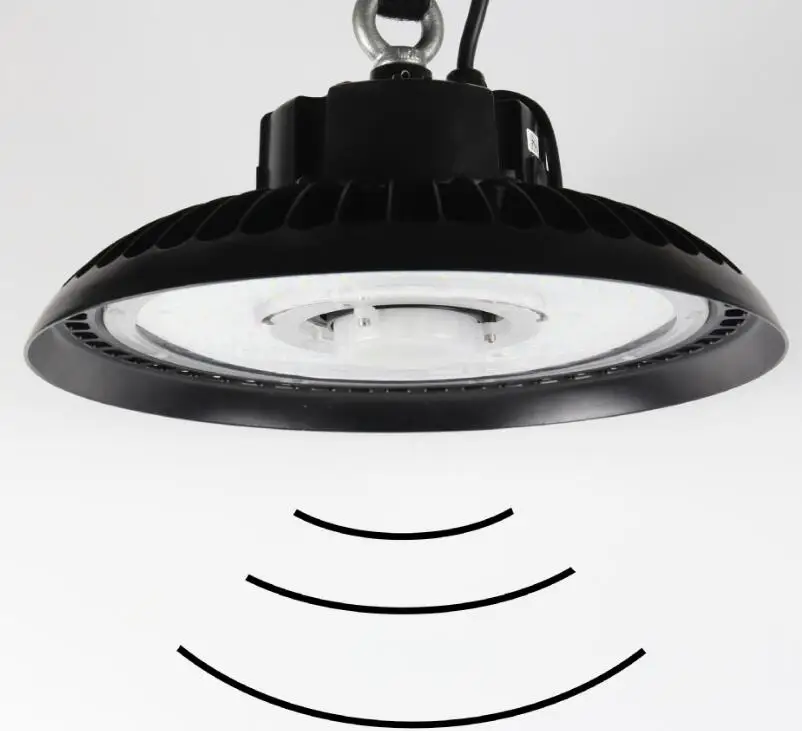 5.8G Microwave Motion Sensor Light Dimming Function 150W UFO led high bay light with 19500lm
5.8G Microwave Motion Sensor Light Dimming Function 150W UFO led high bay light with 19500lm