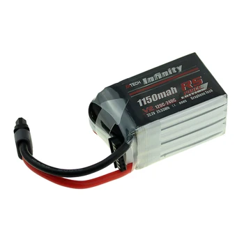 Infinity Lipo Battery 1150mAh RS V2 120C-240C 1500mah 14.8V 110C 4S1P 4S Race Spec for RC FPV Racing Drone
Infinity Lipo Battery 1150mAh RS V2 120C-240C 1500mah 14.8V 110C 4S1P 4S Race Spec for RC FPV Racing Drone