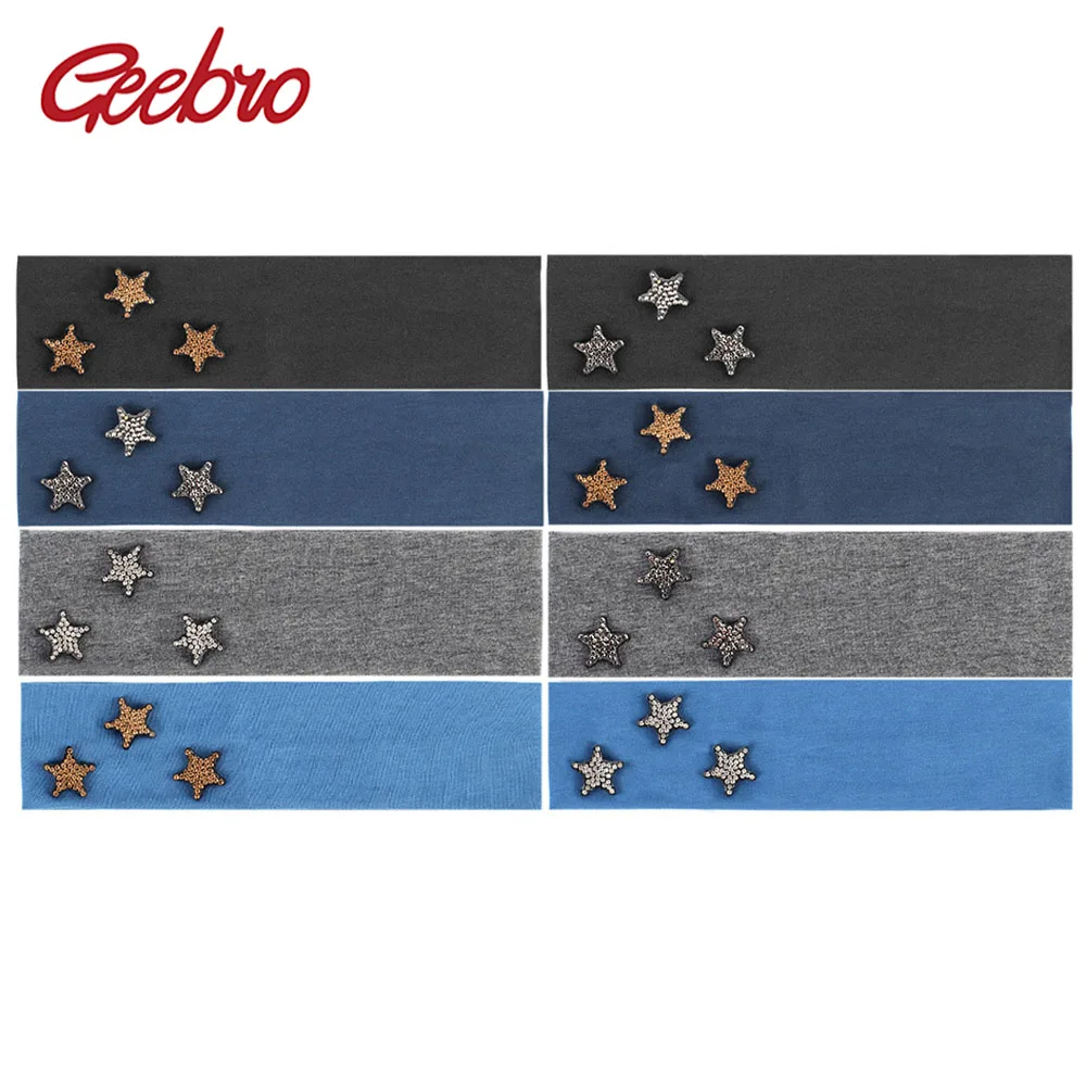 Geebro Girls Flat Headband Fashion Metallic Color Star Headbands For Girls Children Cotton Plain Head Band for Baby Turban
Geebro Girls Flat Headband Fashion Metallic Color Star Headbands For Girls Children Cotton Plain Head Band for Baby Turban