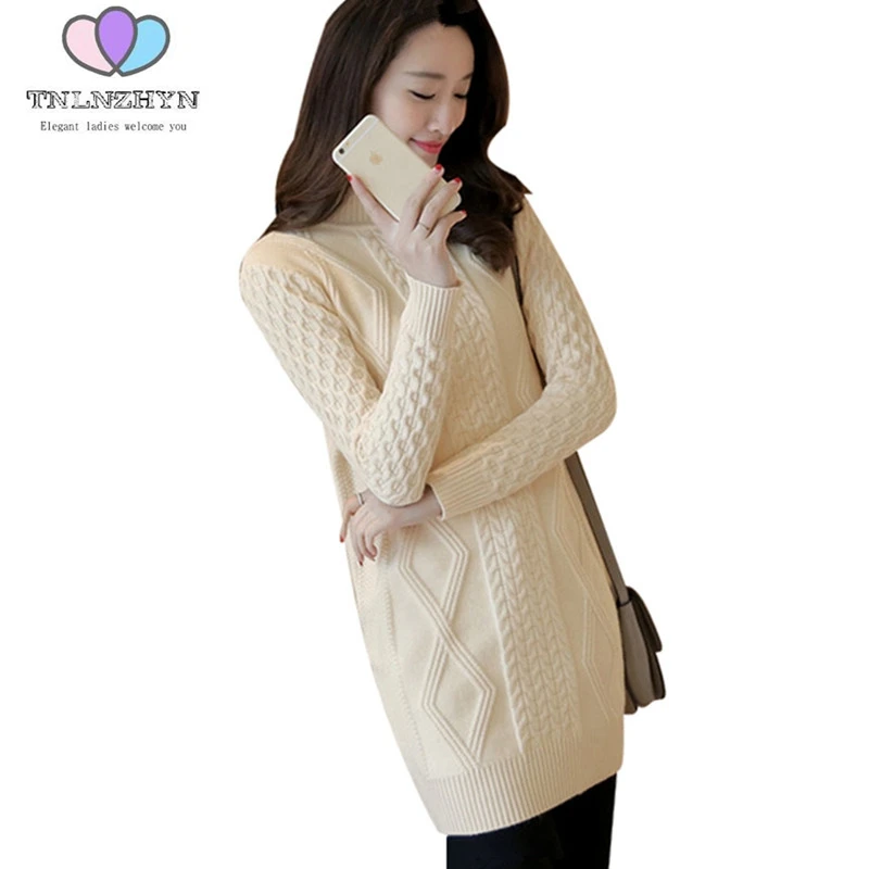 New Autumn 2019 Long Women Knitted Sweater Casual Solid color Plus size winter Sweaters Women Clothing Fashion pullover Femme 85
New Autumn 2019 Long Women Knitted Sweater Casual Solid color Plus size winter Sweaters Women Clothing Fashion pullover Femme 85