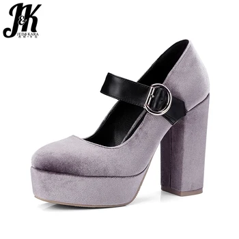 JK 2018 New Mary Jane High Heels Women Pumps Round Toe Buckle Strap Platform Footwear Handmade Retro Spring Fashion Female Shoes
JK 2018 New Mary Jane High Heels Women Pumps Round Toe Buckle Strap Platform Footwear Handmade Retro Spring Fashion Female Shoes
