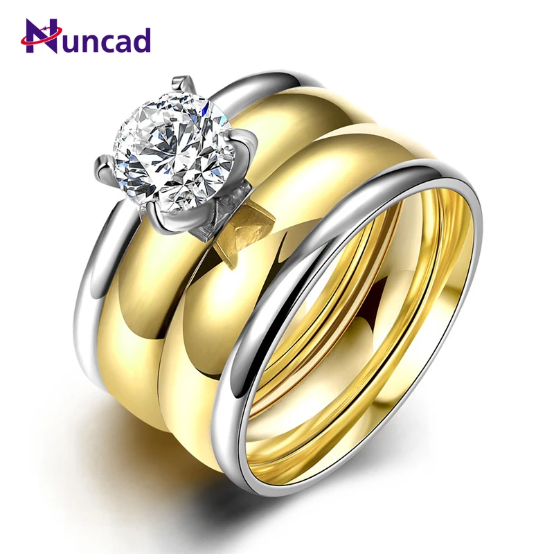 Nuncad Titanium Steel Ring For Men/Women Crystal Gold Color Love Rings Wedding Knuckle Ring Gift
Nuncad Titanium Steel Ring For Men/Women Crystal Gold Color Love Rings Wedding Knuckle Ring Gift