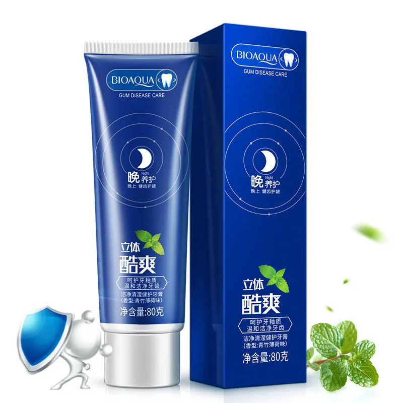 BIOAQUA Natural Mint Essence Oral Hygiene Care Sleeping Toothpaste Cleaning Oral Whitening Teeth Cleaning Teeth And Gums Care