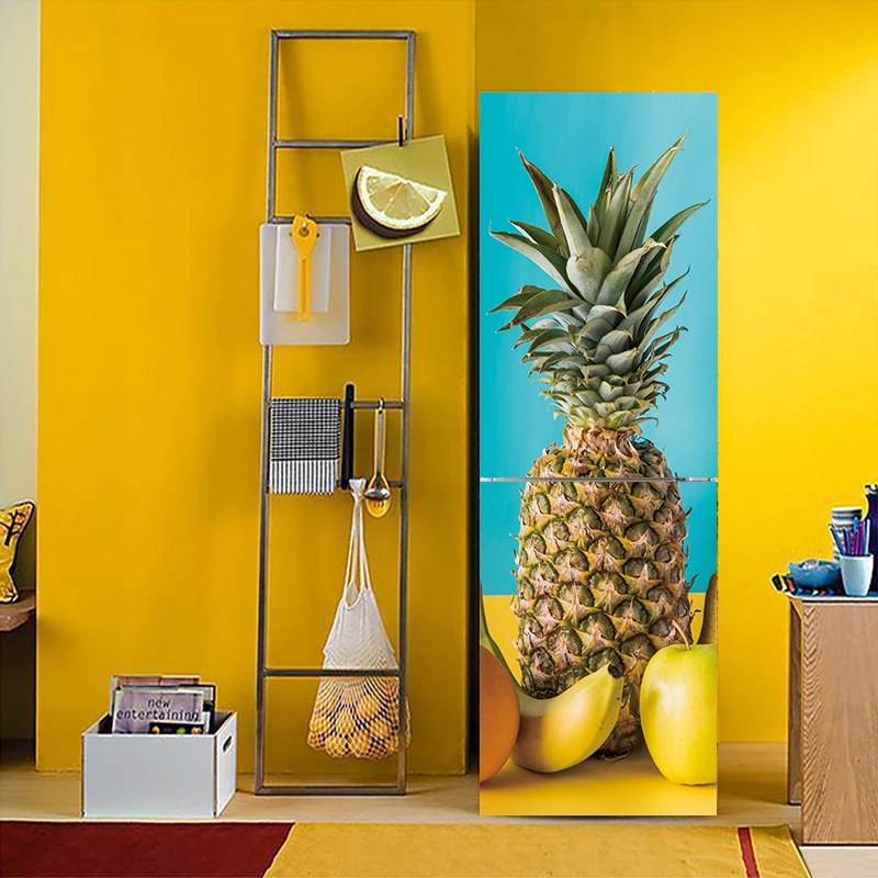 YBX024 Effect pineapple Fruit vegetable Pattern Fridge Sticker PVC Refrigerator Door Kitchen Self-adhesive Wall Stickers Decor
YBX024 Effect pineapple Fruit vegetable Pattern Fridge Sticker PVC Refrigerator Door Kitchen Self-adhesive Wall Stickers Decor