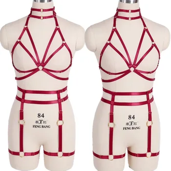 Harness Bra Garter Belt Set Women Harajuku Elastic Chest Belts Stockings Suspender Belts Plus Size Punk Lingerie party Rave
Harness Bra Garter Belt Set Women Harajuku Elastic Chest Belts Stockings Suspender Belts Plus Size Punk Lingerie party Rave