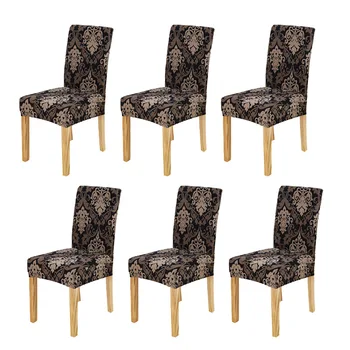Spandex Chair Cover for Dining Room Printed Elastic Chair Slipcover for Wedding Party Kitchen Seat Covers Elastic F6 PCS 
Spandex Chair Cover for Dining Room Printed Elastic Chair Slipcover for Wedding Party Kitchen Seat Covers Elastic F6 PCS