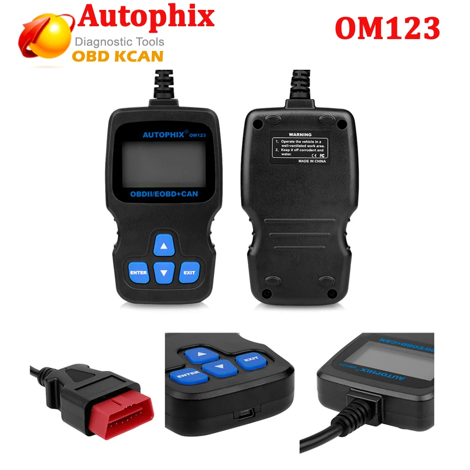 Autophix OM123 OBD2 EOBD CAN Hand-held Engine Analyzer Code Reader Russian Portuguese Auto Scan Tool Automotive Scanner
Autophix OM123 OBD2 EOBD CAN Hand-held Engine Analyzer Code Reader Russian Portuguese Auto Scan Tool Automotive Scanner