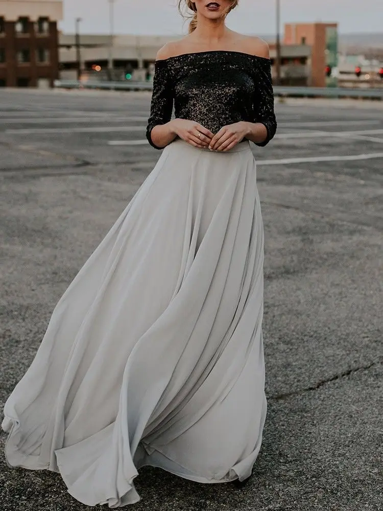 2018 High Waist Women Chiffon Skirt Long Womens Beach Summer Maxi Skirt Nice designs elegant female Grey Long Skirts
2018 High Waist Women Chiffon Skirt Long Womens Beach Summer Maxi Skirt Nice designs elegant female Grey Long Skirts