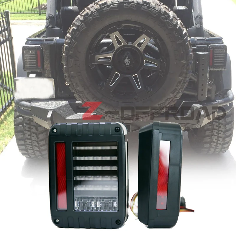 2pcs/pair US&EU Standard Black offroad LED Tail Lights with Rear Signal Brake Reverse Lamps Lighting for Jeep Wrangler Jk
2pcs/pair US&EU Standard Black offroad LED Tail Lights with Rear Signal Brake Reverse Lamps Lighting for Jeep Wrangler Jk