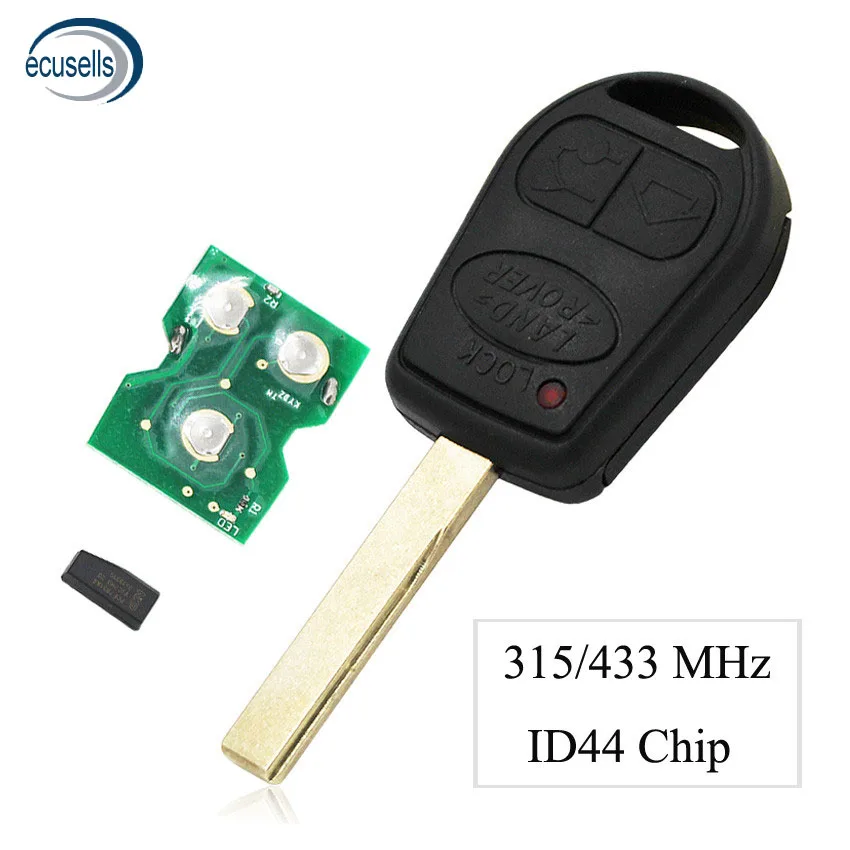 3 Buttons Remote Control Key Fob 315MHZ/433MHz With ID44 Chip Inside for Land Rover L322 VOGUE HSE
3 Buttons Remote Control Key Fob 315MHZ/433MHz With ID44 Chip Inside for Land Rover L322 VOGUE HSE