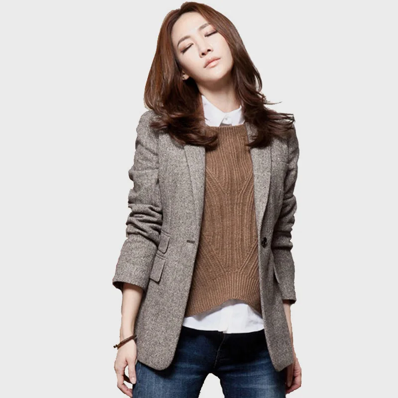 Good Quality 2017 Spring Autumn Fashion Women Patchwork One Button Blazer Coats OL Style Slim Blazers Outerwear H014
Good Quality 2017 Spring Autumn Fashion Women Patchwork One Button Blazer Coats OL Style Slim Blazers Outerwear H014