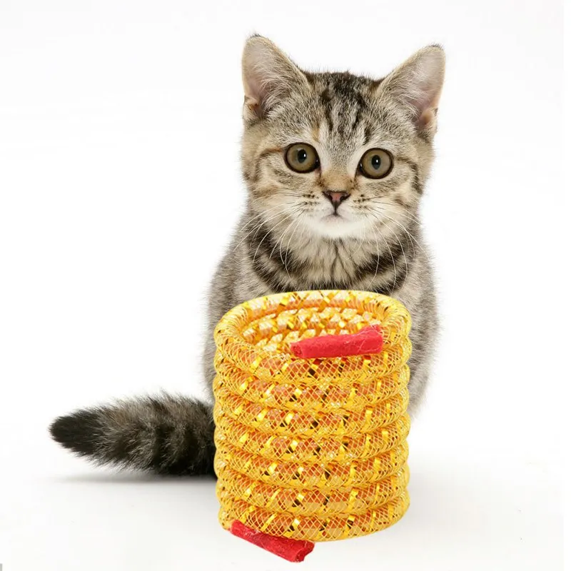 Funny Cat Spring Toy Flexible Pipe Colorful Coil Spiral Springs Pet Action Wide Durable Interactive Toys Random Color
Funny Cat Spring Toy Flexible Pipe Colorful Coil Spiral Springs Pet Action Wide Durable Interactive Toys Random Color