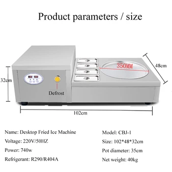 Stainless steel One Pan Fried ice cream roll machine pan Fry flat ice cream maker yoghourt fried ice cream machine
Stainless steel One Pan Fried ice cream roll machine pan Fry flat ice cream maker yoghourt fried ice cream machine