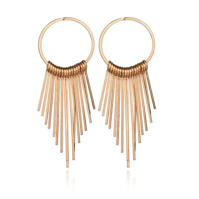 8Seasons Fashion Women stud Earrings Gold Silver Color Metal Earrings Round Stud Geometric Metal Tassel Trendy Jewelry,1 Pair
8Seasons Fashion Women stud Earrings Gold Silver Color Metal Earrings Round Stud Geometric Metal Tassel Trendy Jewelry,1 Pair