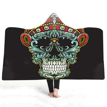 Chaos By Brizbazaar Hooded Blanket for Adult Gothic Colored Skull Sherpa Fleece Wearable Throw Blanket Microfiber Galaxy Bedding
Chaos By Brizbazaar Hooded Blanket for Adult Gothic Colored Skull Sherpa Fleece Wearable Throw Blanket Microfiber Galaxy Bedding