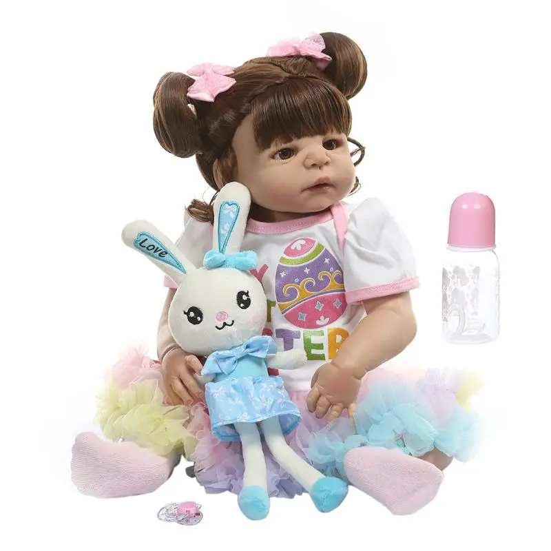 56cm Soft Full Silicone Cute Realistic Reborn Doll Vinyl Newborn Babies Girl Lifelike Handmade Toy For Children Birthday Gift
56cm Soft Full Silicone Cute Realistic Reborn Doll Vinyl Newborn Babies Girl Lifelike Handmade Toy For Children Birthday Gift