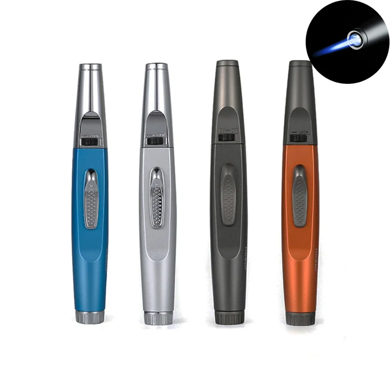 Windproof Metal Cigarette Cigar Lighter Creative Inflatable Lighter For Outdoor Jet Butane Torch Tobacco Lighter
Windproof Metal Cigarette Cigar Lighter Creative Inflatable Lighter For Outdoor Jet Butane Torch Tobacco Lighter